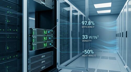 mais recente caso da empresa sobre Soluções Europeias de Energia para Data Centers: Mitigando Problemas Térmicos com 97,8% de Eficiência