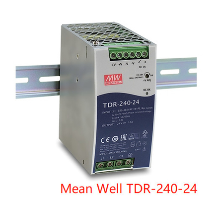 trilho industrial trifásico do RUÍDO 240W TDR-240-24 construído em PFC ativo