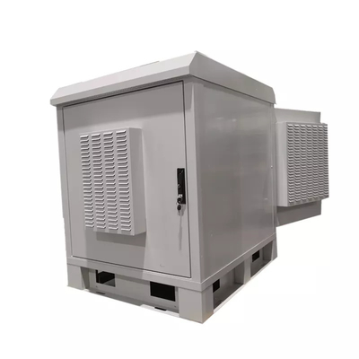 cercos exteriores RAL7035 Pantone 428C do metal do armário das comunicações 18U