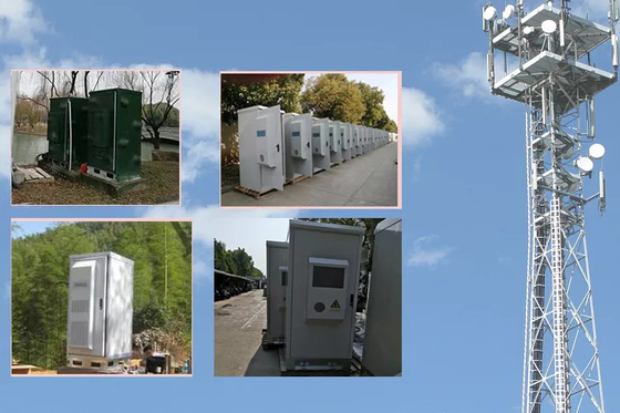 Armários exteriores galvanizados 6U 9U 12U das telecomunicações da montagem de aço da parede