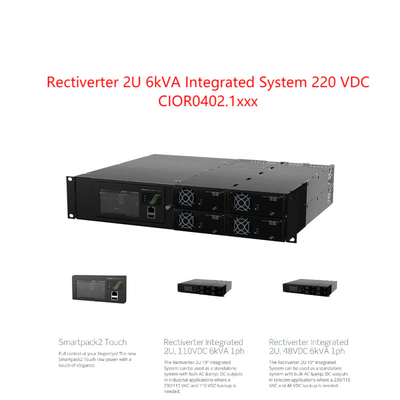 2u 6kva Rectiverter Eltek integrou a única linha do sistema para 220vdc 241123,102 241123,100