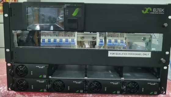 Eltek 48Vdc 19 Inch 5U Telecom 16kw 300A CTO Sistema Smartpack Controlador Touch com interruptores de distribuição