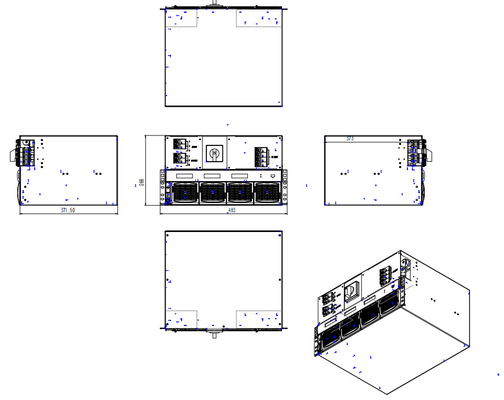 C.C. modular de CE+T ao BRAVO do inversor TSI da alimentação CA 110/230 de 110Vdc 230Vac 2.5kva 2kw P/N T321750201