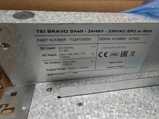 CE+T ETI de potência BRAVO 24/48V 230VAC 2U de potência Prateleira para armário de 19 polegadas P/N T324730000