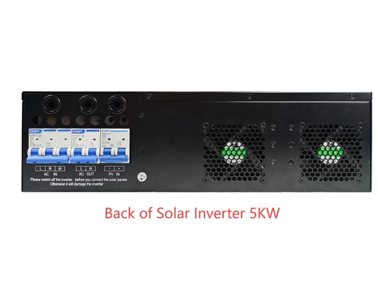 Montador de rack Pure Sine Ware Inverter solar híbrido 5KW PV 150/500Vdc 220/230Vac saída Wifi GPRS para BTS