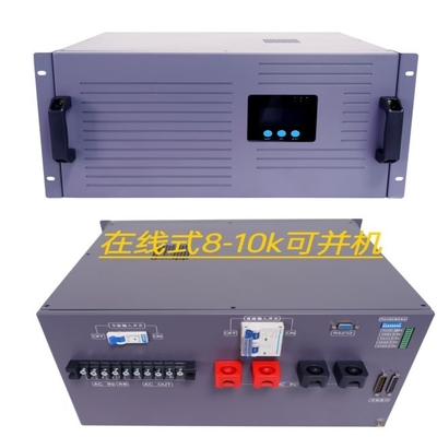 Fornecimento de energia do inversor online de 8KVA Dupla conversão online 48vdc 230vac Modulo de inversor