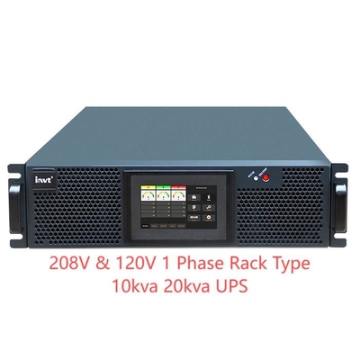 Trifase Rack Online UPS 208 V 120 V 3/3 3/1 Flexível 19 polegadas 10kva 20kva