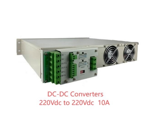 Módulo de alimentação autônomo de 19 polegadas DC DC Converter 24Vdc 48vDC 110vDC 220Vdc 2200W10A com controlador de monitor LCD
