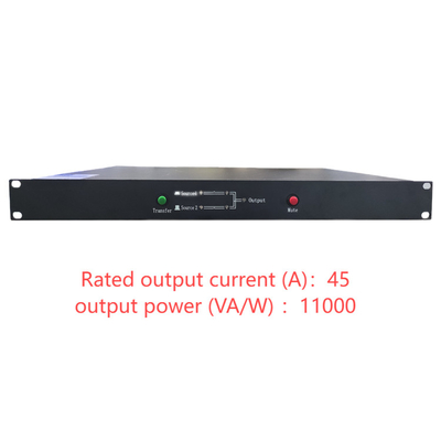 Comutador de transferência estática de relevo monofásico STS de dupla comutação de 220 V com uma faixa de corrente STS45S STS45D 45A para energia AC de canal duplo