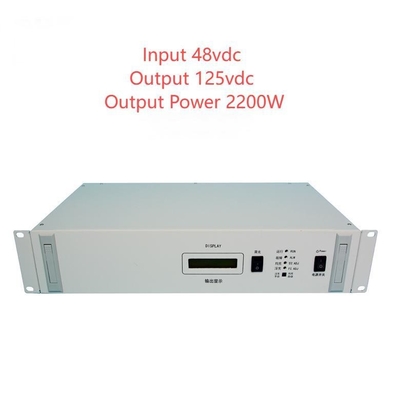 19" Rackmount Série RCT2000D Conversores DC DC isolados Entrada 48vdc Saída 125vdc D20-18-25