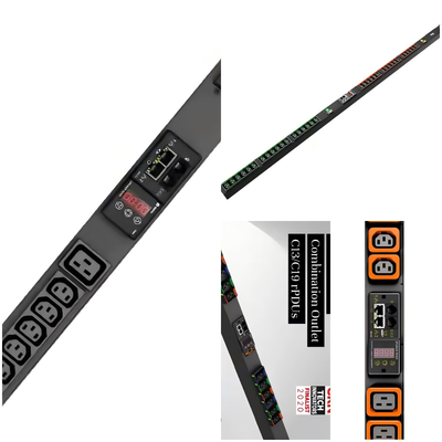 Vertiv Geist GU1 Smart Monitoring PDU Tipo 16A/32A Carga Adaptável Rack Power Com Portas Duplas C13/C19 Profissional para Data Centers