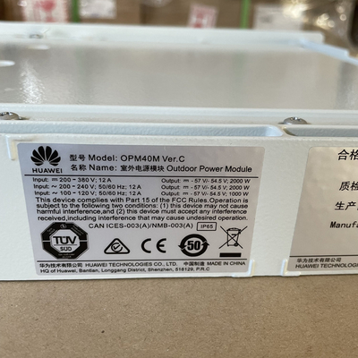 Módulo de Energia Externa Hua-wei OPM40M 48V40A Retificador AC Direto Sistema 48V2000W Para Energia de Telecomunicações