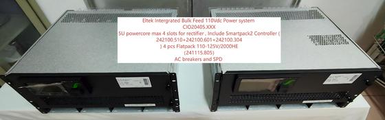 Eltek Flatpack2 110Vdc 8KW sistema de energia CC CIO20405.XXX Sistema com Flatpack 110-125V/2000HE 241115.805 241119.805
