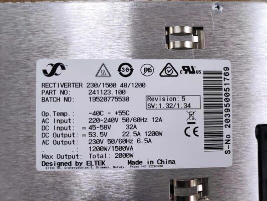 Módulo Retificador Inversor DC AC Eltek com Alta Eficiência de Conversão de Energia 115V/750VA 48V/600W