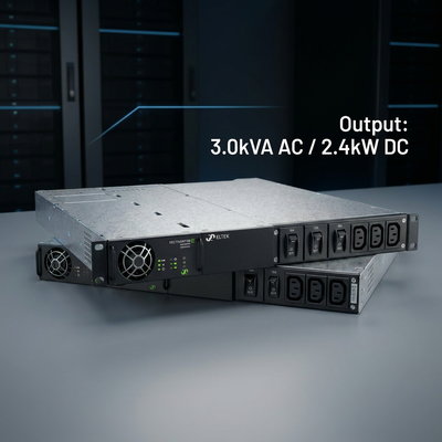 Eltek CTOR0201.001 Rectiverter System 1U 3kVA AC Power Solution 1U altura Smart Compacto Critical AC soluções