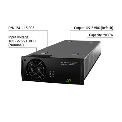 Eltek Flatpack2 110V 2000 HE Rectifier Module P/N: 241115.805 Potência CC de alta eficiência para subestações de serviços públicos
