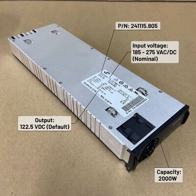 Eltek Flatpack2 110V 2000 HE Rectifier Module P/N: 241115.805 Potência CC de alta eficiência para subestações de serviços públicos