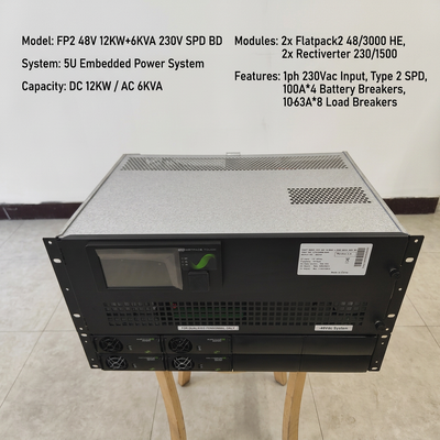Eltek Rectiverter Power System 12KW DC 6KVA AC Smartpack2 Controle táctil