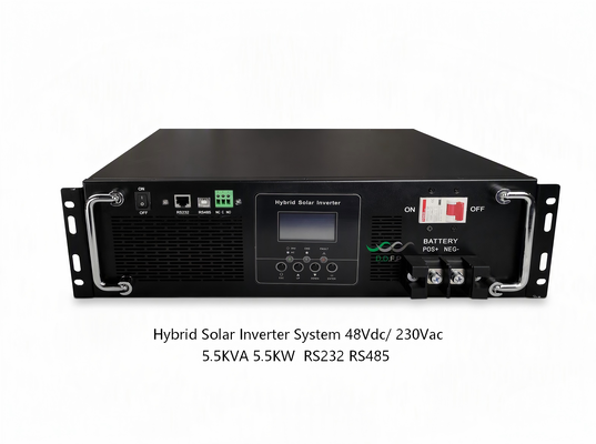 Sistema de Inversor Solar Híbrido 5.5KW 48V com Onda Senoidal Pura para Energia de Backup Residencial