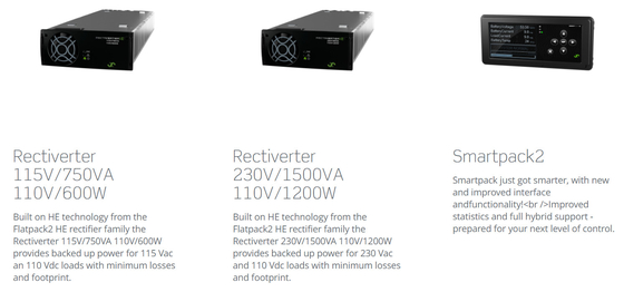 MB do sistema de energia 110Vdc das telecomunicações do núcleo do poder de Eltek Rectiverter 6kVA 1ph