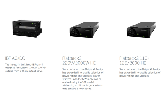 AVENIDA do sistema SPD LLVD de IP21 Eltek Flatpack2 IBB com o controlador Smartpack2 mestre