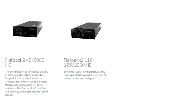 Sistema de energia 24VDC de Flatpack da caixa da parede de Eltek Flatpack2 30VDC 48VDC