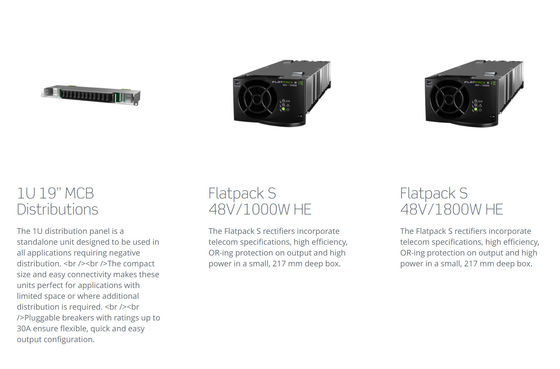 Sistema de Alimentação Eltek 9KW Flatpack S Flatpack S Módulo 2U 48/1800HE Flatpack S 48/1000HE 150A CTOS0502.Nnnn