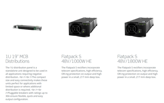 Compacto ELE fase monofásica de sistemas de energia 3KW de Eltek Flatpack S 1U 5.4KW 230VAC