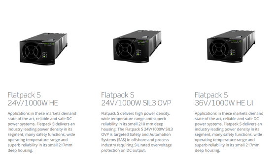 Monitoração detalhada da cremalheira 24V 36V 48Vdc do poder de Eltek Flatpack S Wallbox