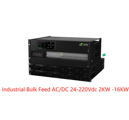 Sistemas maiorias industriais 24-220Vdc 2kw- 16kw da alimentação AC/DC de Eltek com Flatpack 2 retificadores