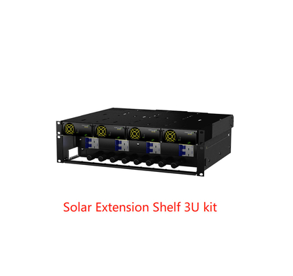 Prateleira solar do jogo 3U da extensão do sistema híbrido das telecomunicações do poder de 6.4KW 12.8KW Eltek
