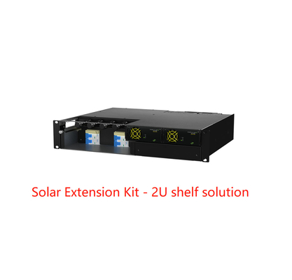 Prateleira solar do jogo 3U da extensão do sistema híbrido das telecomunicações do poder de 6.4KW 12.8KW Eltek