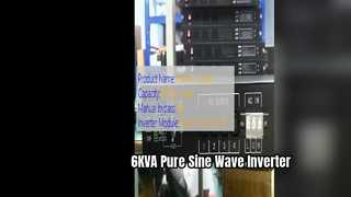 Poder puro das telecomunicações da onda de seno do inversor da montagem em rack 6KVA