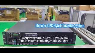 Sistema UPS on-line modular 6KVA para aplicações industriais e de telecomunicações